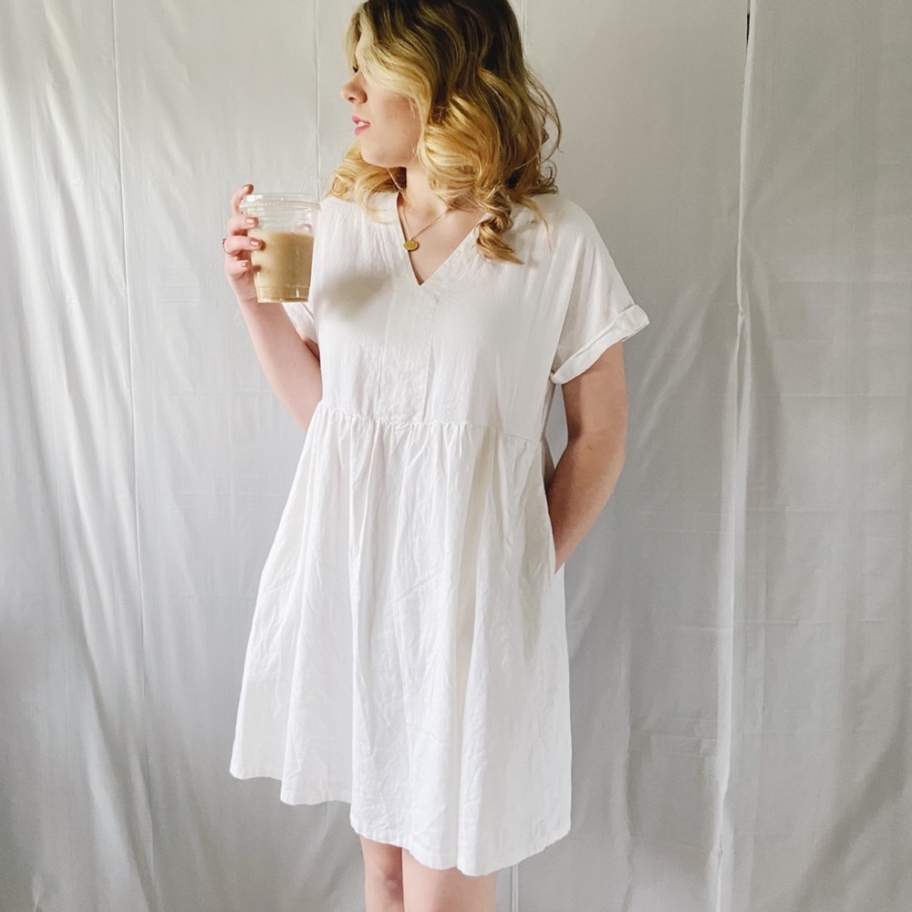 Linen Babydoll Dress